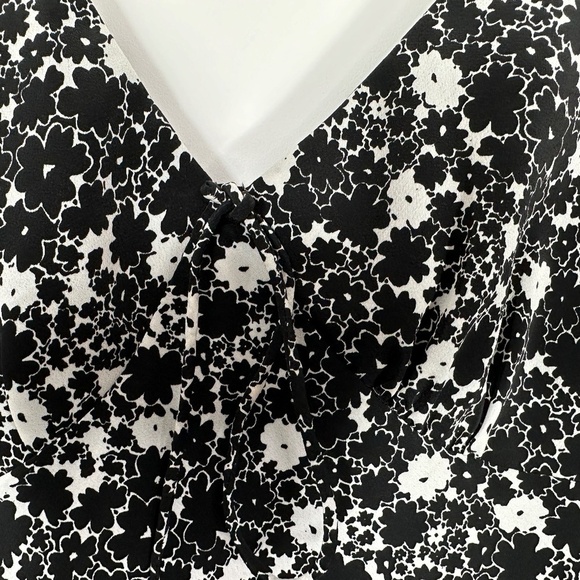 Vintage Y2K EXPRESS Worldwide Brand Size 5/6 Black / White Sun Dress - Picture 4 of 13